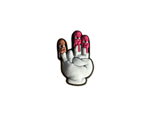 2 In The Pink Rude Showing Finger