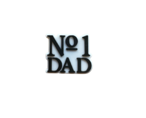 Number #1 Dad Logo