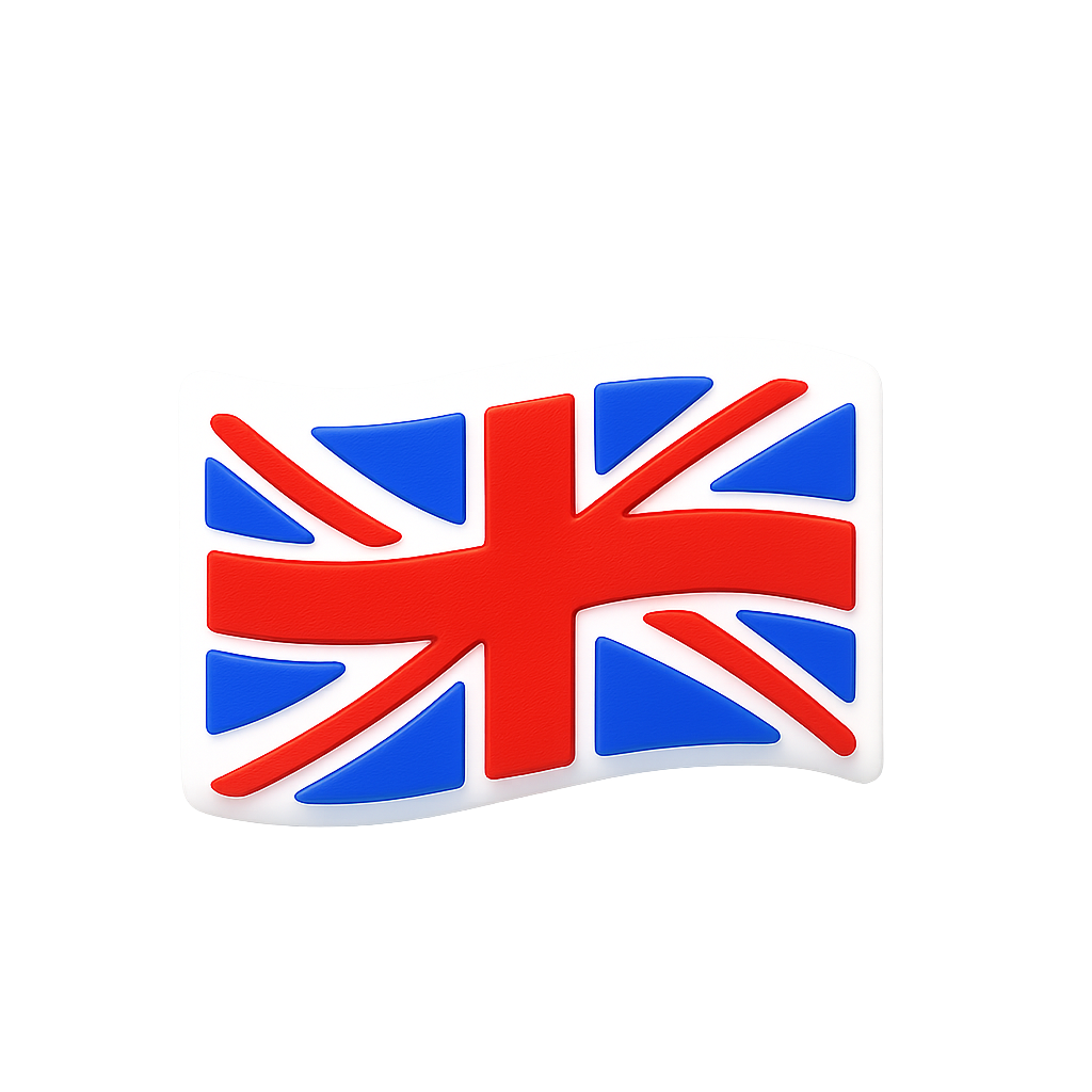 Red, white, and blue Union Jack flag enamel pin, British pride accessory, perfect for UK-themed fashion.