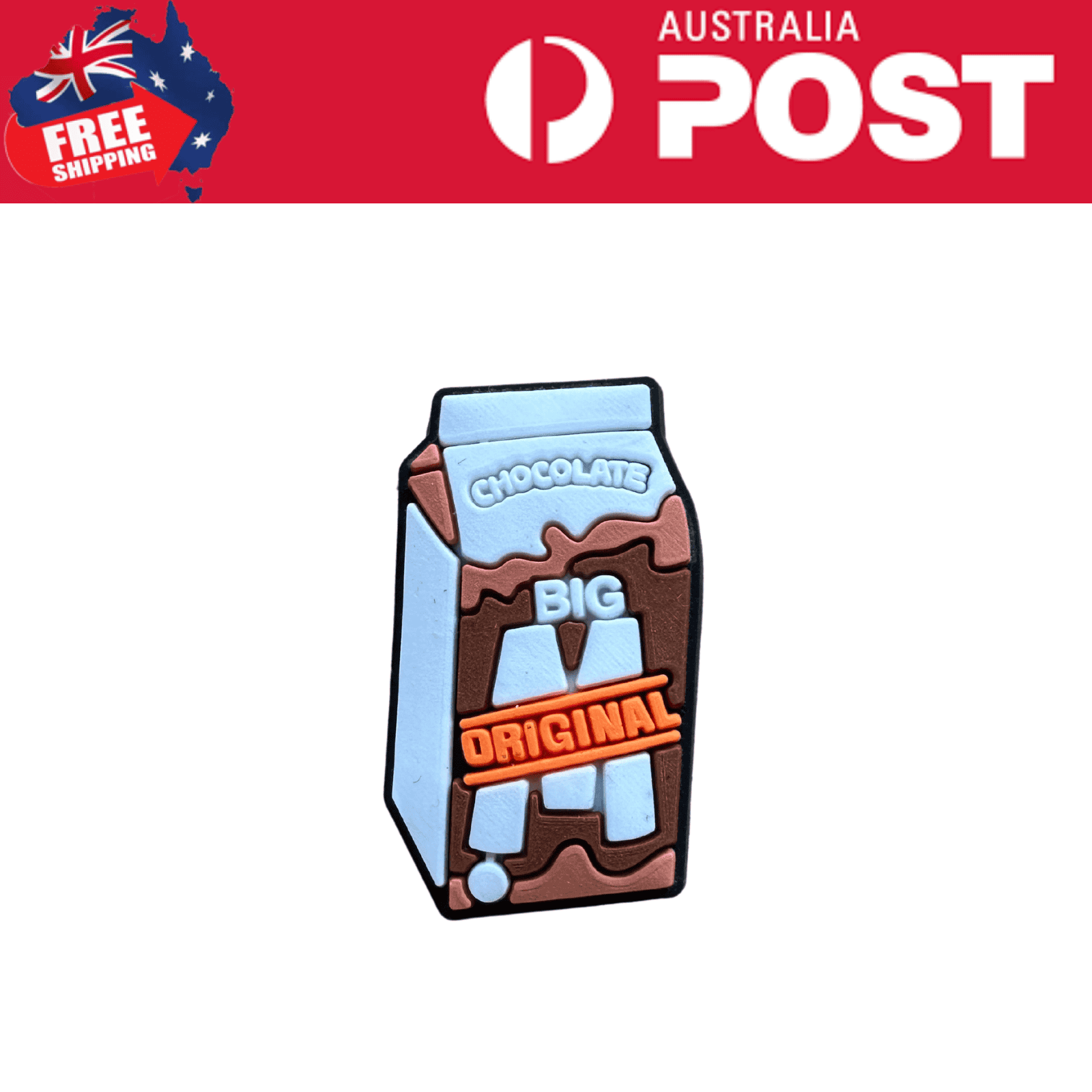 Colorful chocolate-themed eraser shaped like a milk carton with "BIG ORIGINAL" text. Perfect for stationery and gifts.