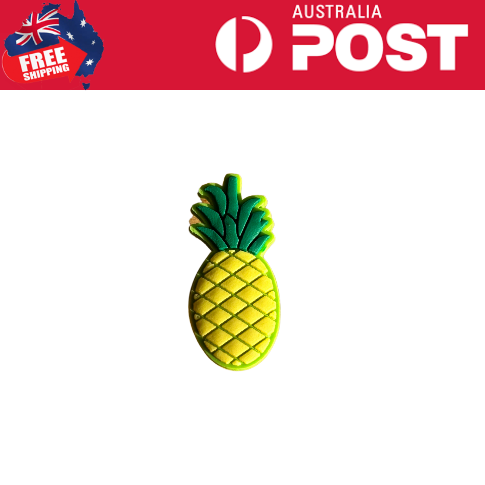 Bright pineapple-shaped silicone keychain for tropical style, fun accessories, and kitchen decor. Perfect for summer themes and gifting.