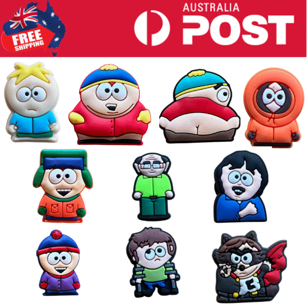 Beanie Babies characters with colorful, soft silicone designs, ideal for fans of South Park toys and collectibles.