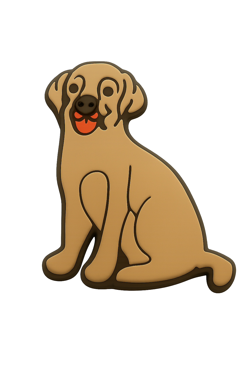 Cute dog-shaped cookie cutter, perfect for baking treats and dog-themed parties. Made from durable, food-safe material.