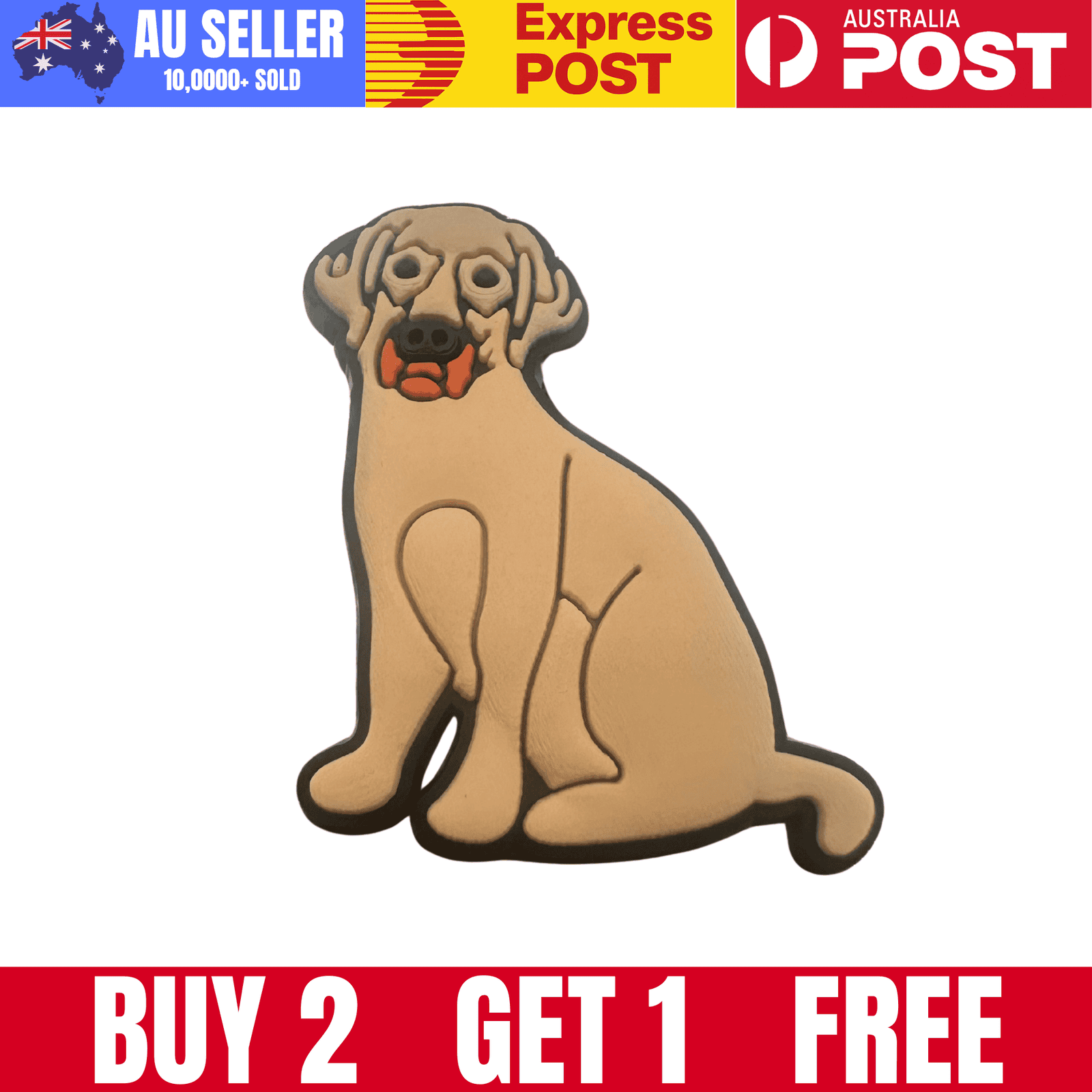 Cute dog-shaped cookie cutter, perfect for baking treats and dog-themed parties. Made from durable, food-safe material.