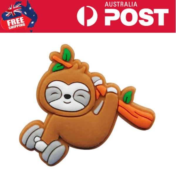 Sloth Gym Lifting Weight Animal Cute For Crocs & Jibbitz Charms