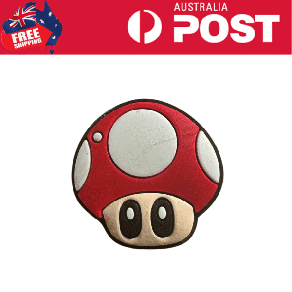 For Jibbitz-Crocs Shoe Charm Super Mario Mushroom