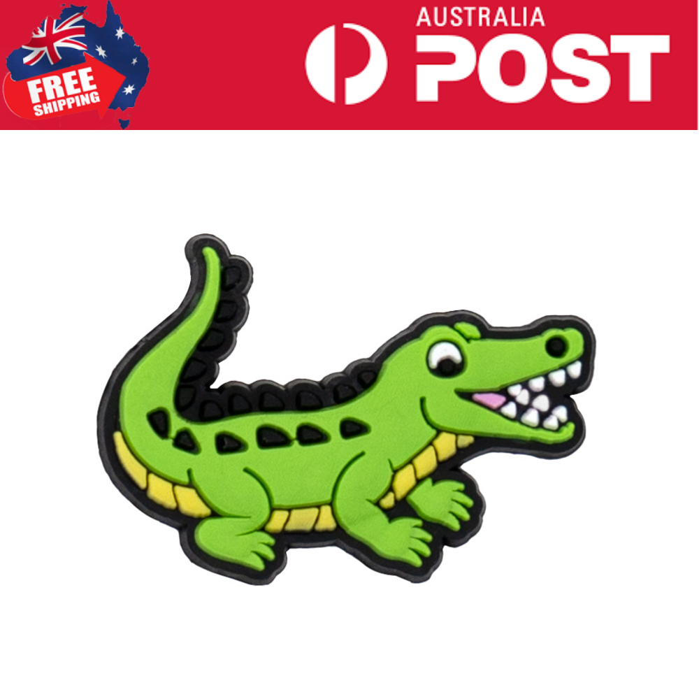 Cute cartoon crocodile enamel pin for kids and adults, perfect for backpacks and jackets.