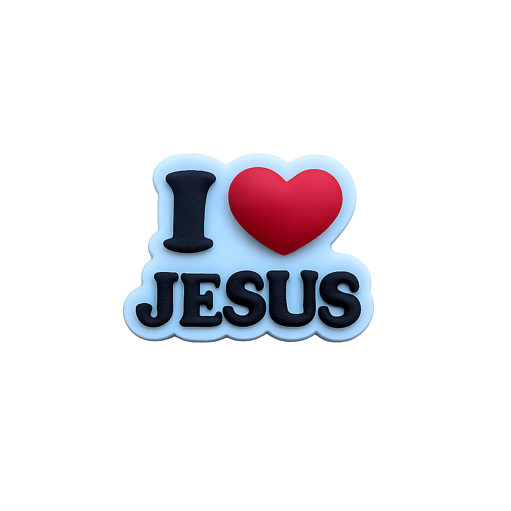 I love Jesus magnet for Christian home decor and religious gift ideas.