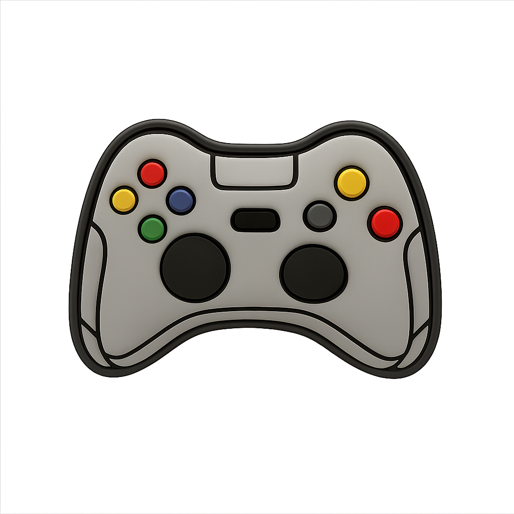 Colorful gaming controller USB flash drive, fun tech accessory for gamers.