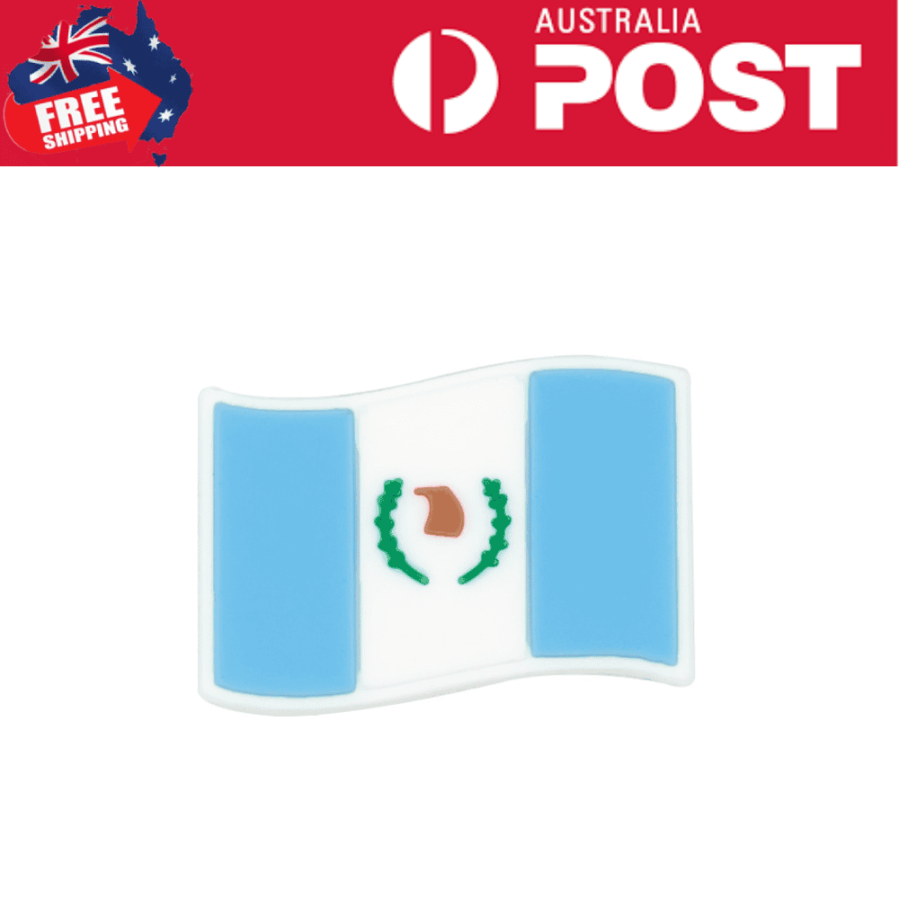 Blue and white flag enamel pin representing Australia, perfect for patriotic accessories and apparel.