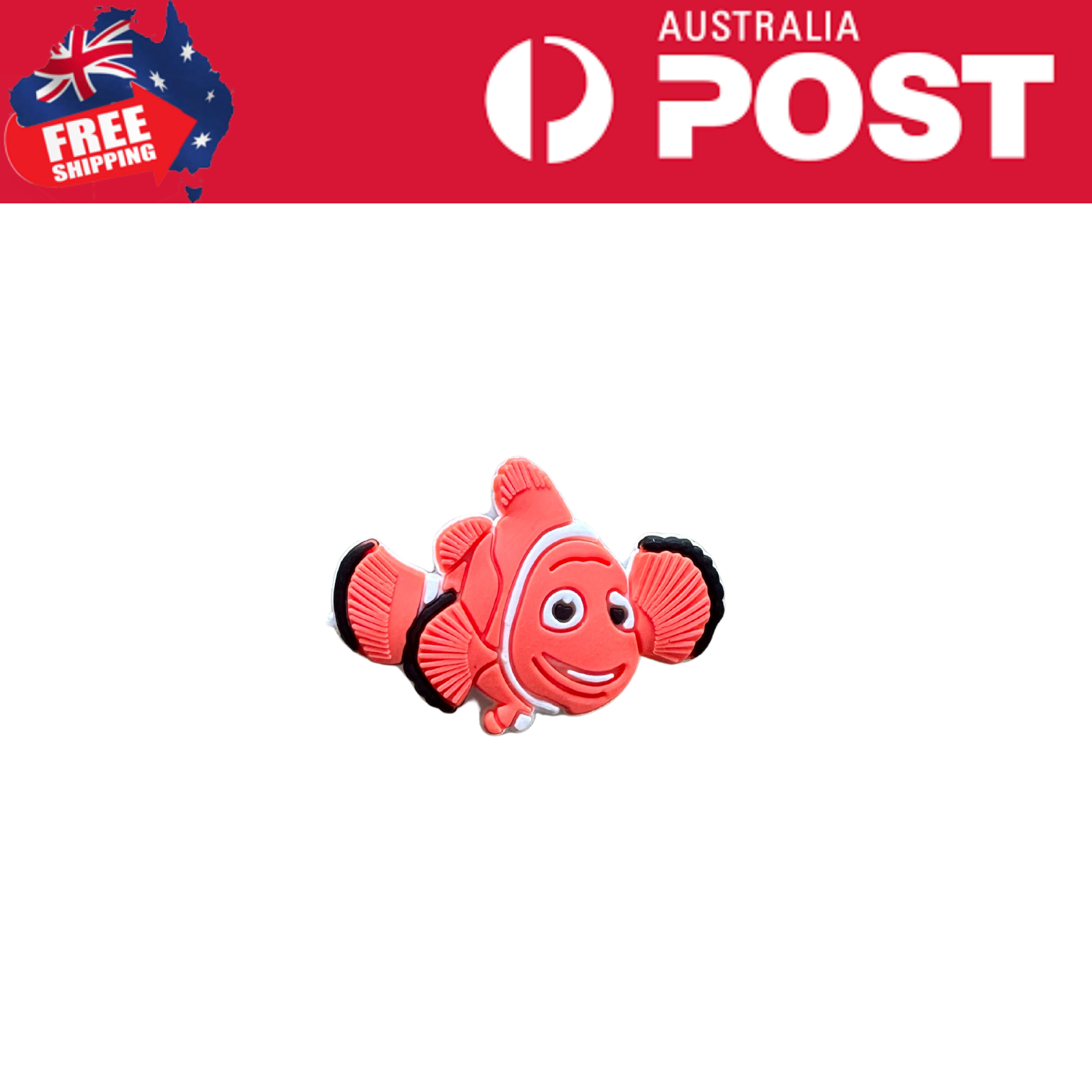Colorful cartoon clownfish plush toy, cute and soft children's toy for entertainment and comfort.