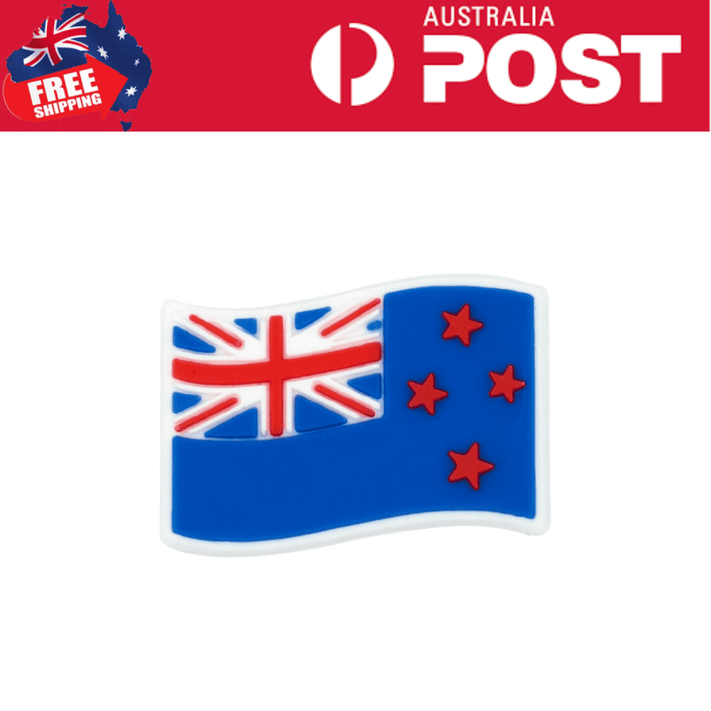Union Jack and New Zealand flag badge, British and Kiwi flag jewelry, patriotic accessory for Australia and UK.