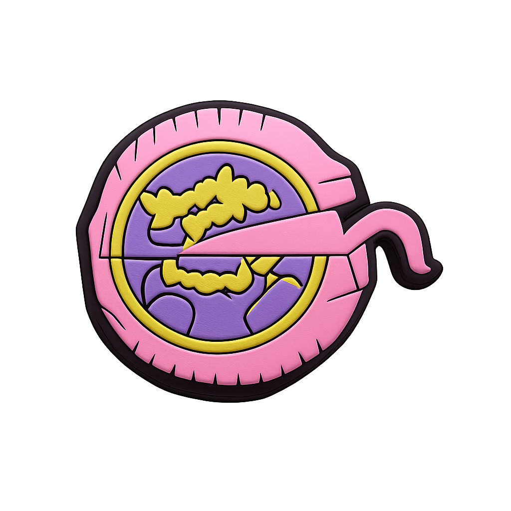 Colorful coffee drink silicone pin with world map and rainbow design, perfect for coffee lovers.