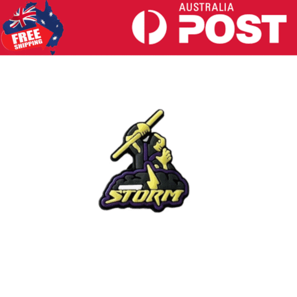 Storm esports team patch with lightning and mascot design.