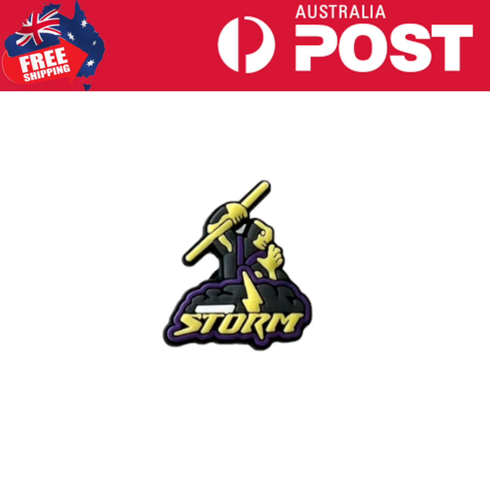 Storm esports team patch with lightning and mascot design.