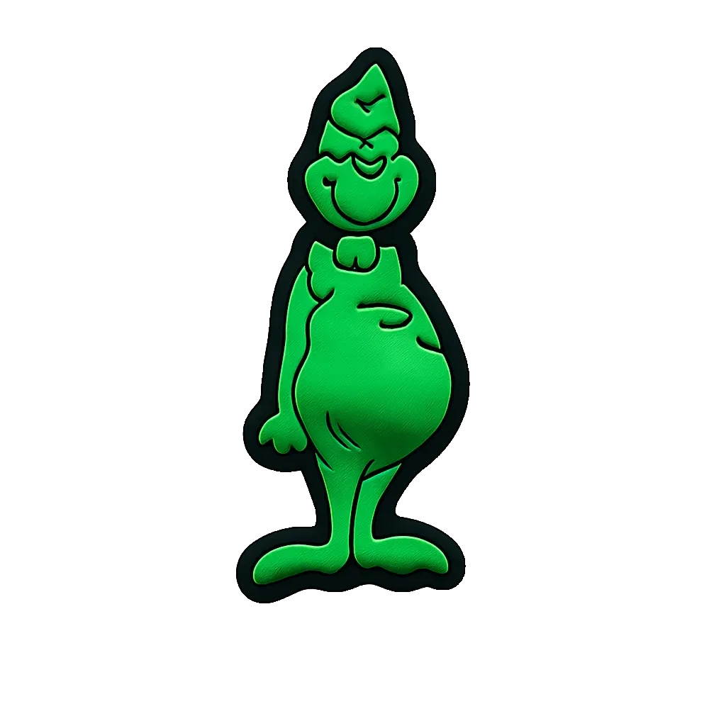 the grinch croc charm jibbitz shoe accessory