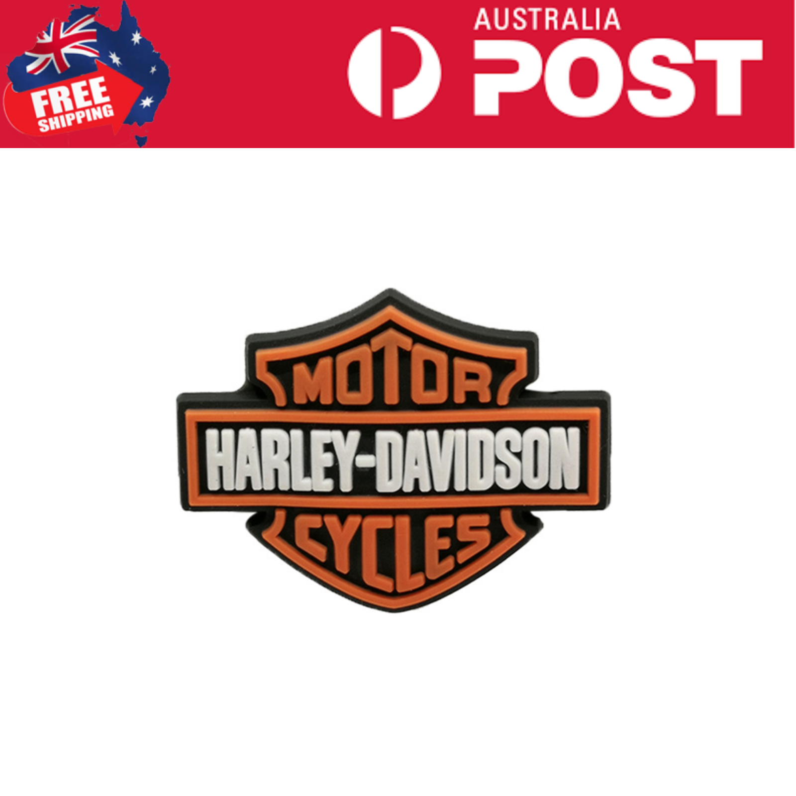 Harley-Davidson logo patch for motorcycle apparel and accessories, durable and stylish.