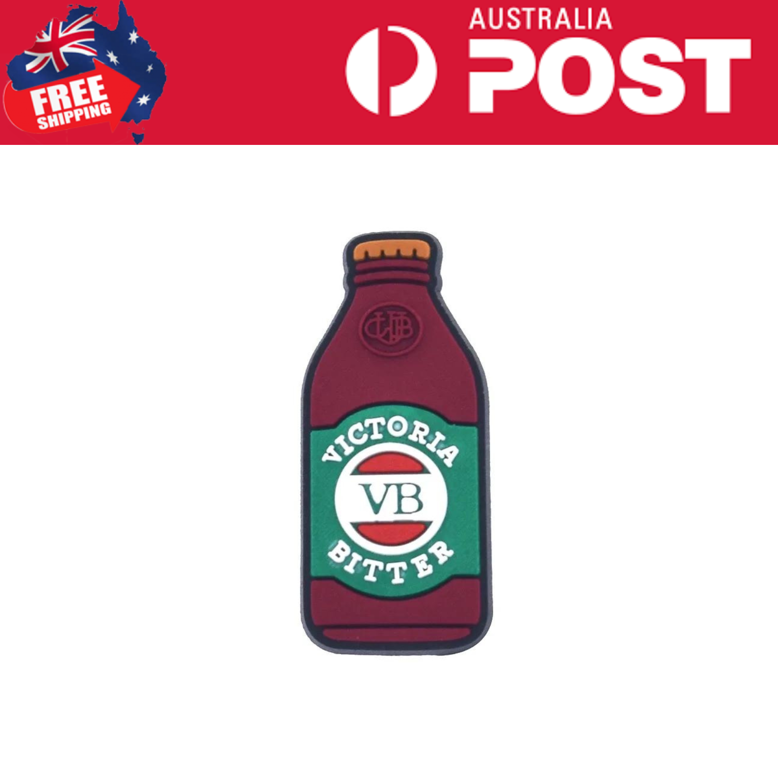 Victoria Bitter bottle enamel pin for beer lovers, perfect for collectors and fans of Australian beer culture.