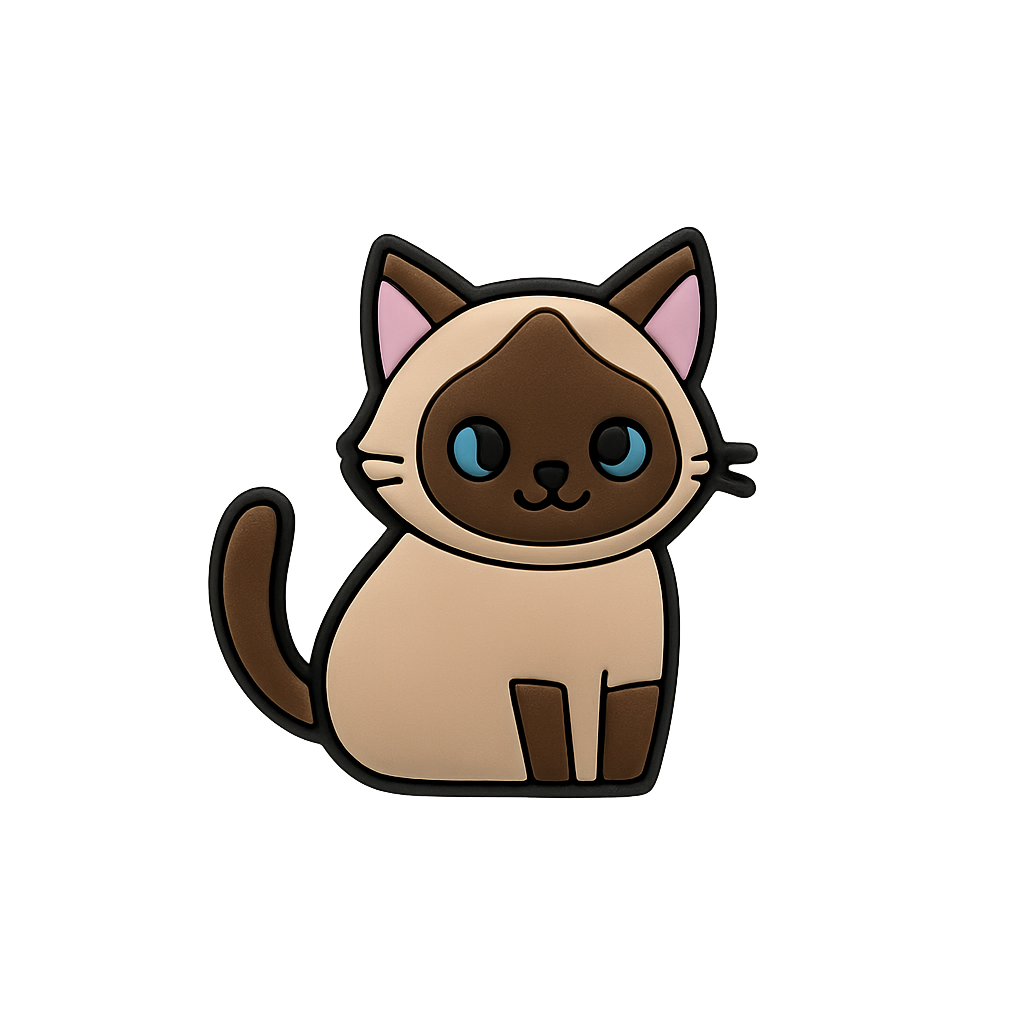 Cat-shaped enamel pin, cute cartoon animal jewelry, minimalist design, perfect for accessories, optima style.