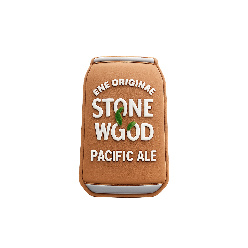 Can-shaped beer can cake with "Stone & Wood Pacific Ale" logo and text.