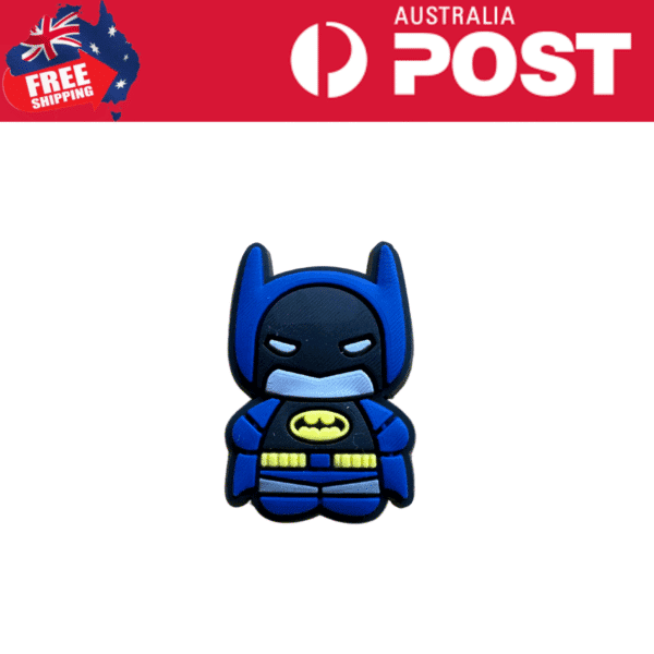 Cute Batman cartoon character plush keychain for collectibles and accessories.