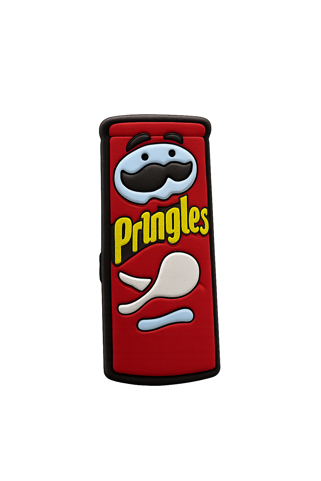 Colorful Pringles-themed USB flash drive with cartoon dog design, promotional merchandise for snacks.