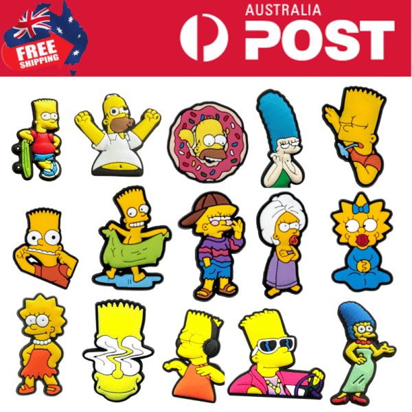 Collection of Simpson Cartoon Gift Idea Shoe Charms Jibbitz