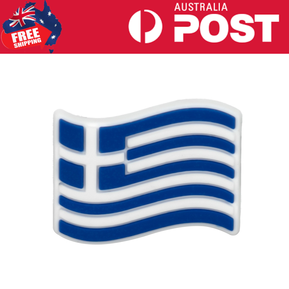 Small rubber Greece flag pin, patriotic souvenir, Greek national symbol, lightweight lapel accessory, perfect for sports events or travel souvenirs.