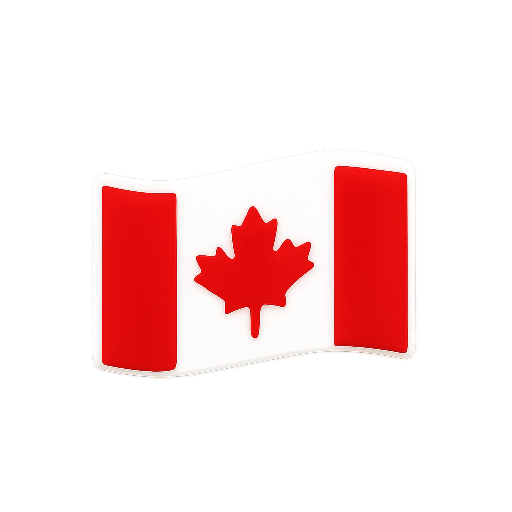 Canada flag enamel pin for patriotic accessories and collectibles.