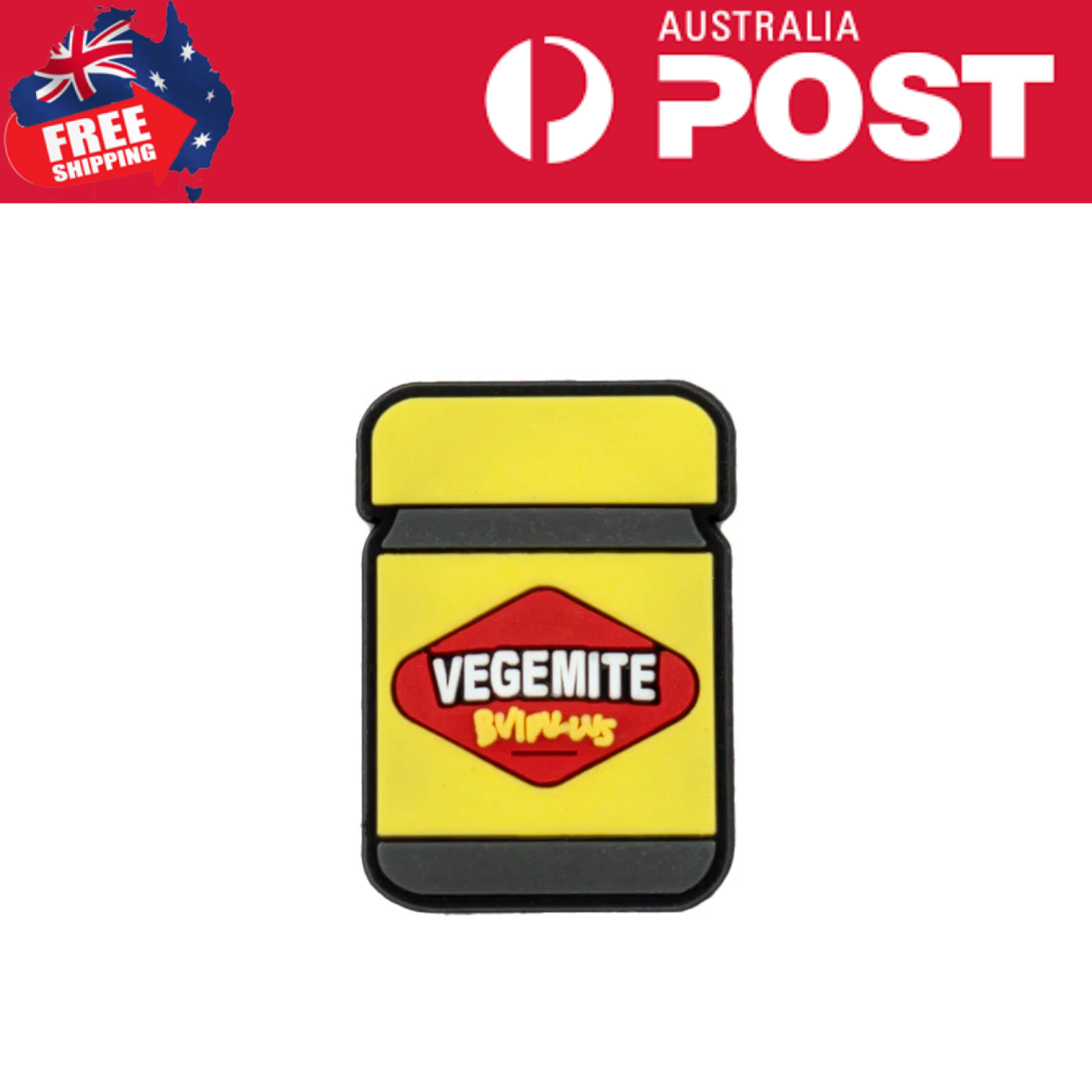 Miniature Vegemite jar nail clipper keychain for Australian snack lovers.