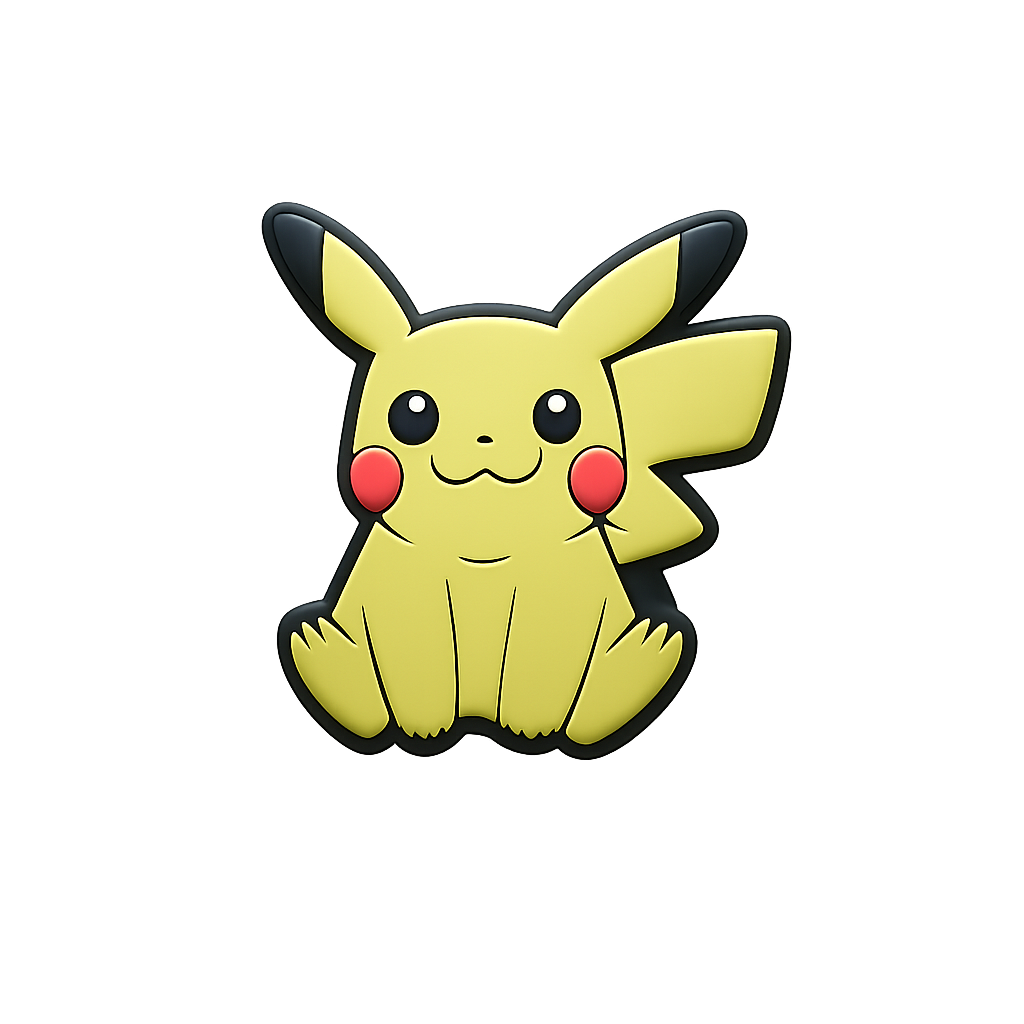 Stylish Pikachu enamel pin for anime fans and collectors.