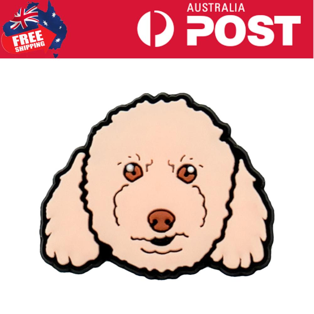 Cute illustrated dog patch with floppy ears, ideal for pet accessories and clothing.