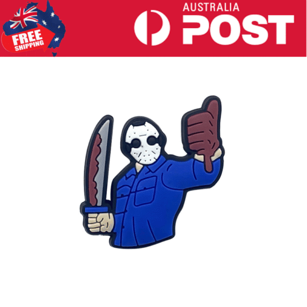 Blood pool horror character enamel pin, horror movie, spooky collectible, horror pin badge, horror merchandise.