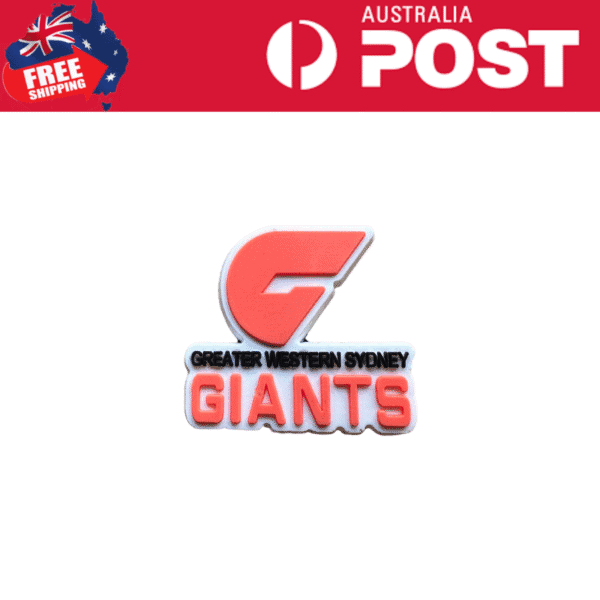Giant G logo badge for Greater Western Sydney Giants AFL team, Australian sports merchandise.