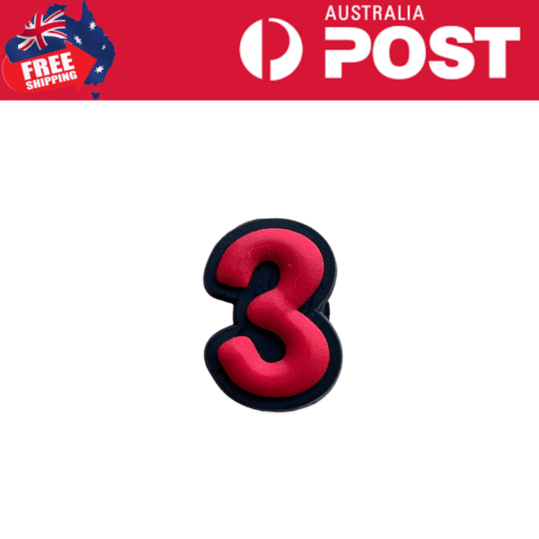 Number 3 candle birthday candle in the shape of the number 3, suitable for celebrating special occasions.