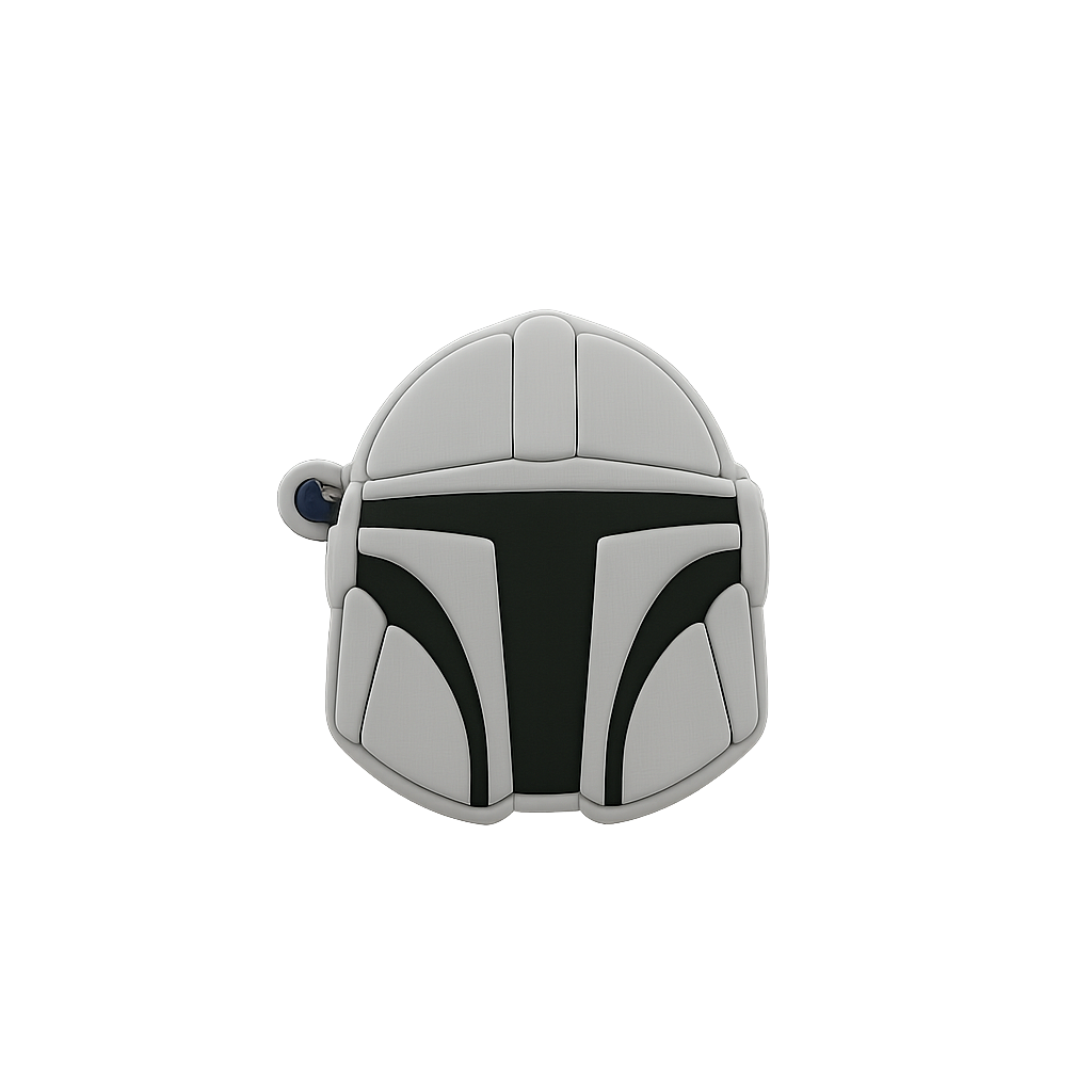 High-quality Star Wars Mandalorian helmet USB flash drive for collectors and fans.