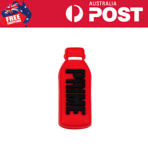 Primal Rubber Keychain, red with bold black "PRIMAL" text for fitness and gym enthusiasts.