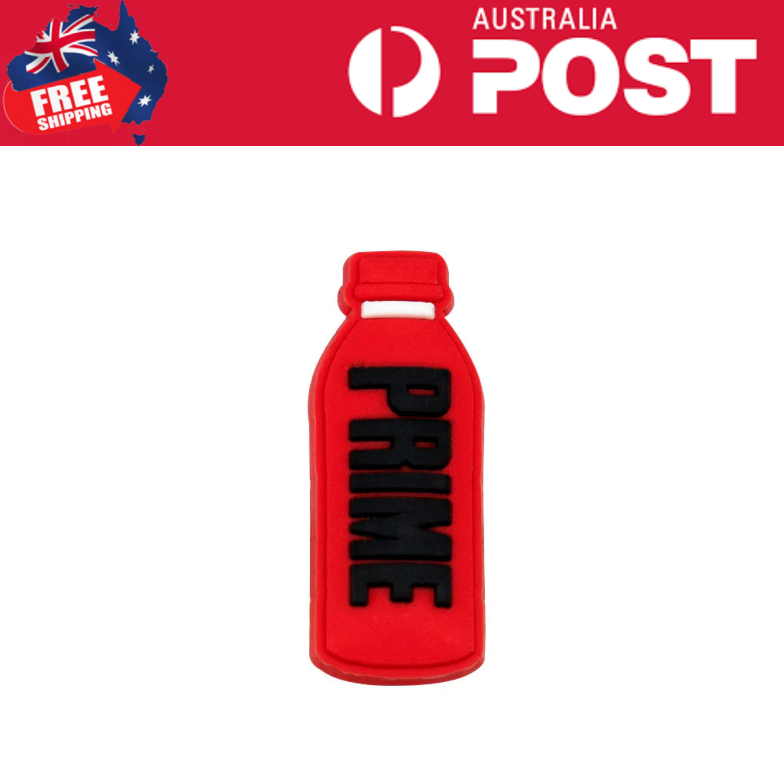 Primal Rubber Keychain, red with bold black "PRIMAL" text for fitness and gym enthusiasts.