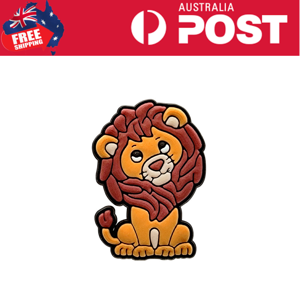 Cute lion cartoon cookie with a mane, perfect for animal themed treats or baking.