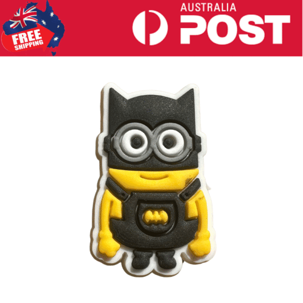 Cute Minion in Batman costume soap bars, perfect for fun kids' bathroom accessories. Made with high-quality materials.