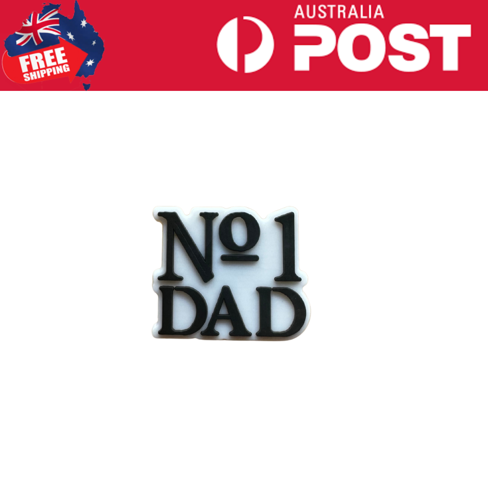 No 1 Dad magnetic badge for Father's Day, personalized gift for dad, perfect for special occasions.