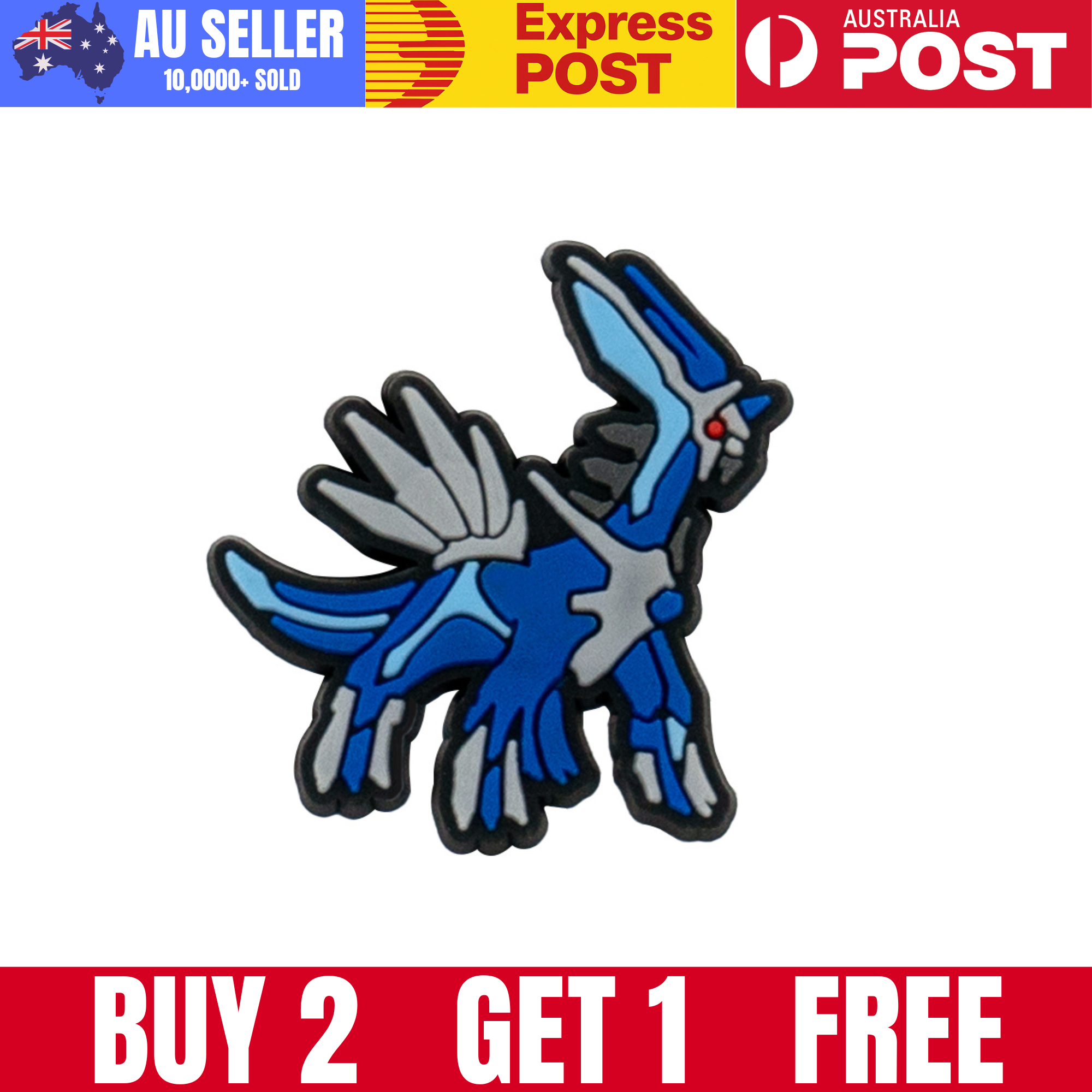 Blue dragon Pokemon enamel pin collectible decorative wearable accessory.