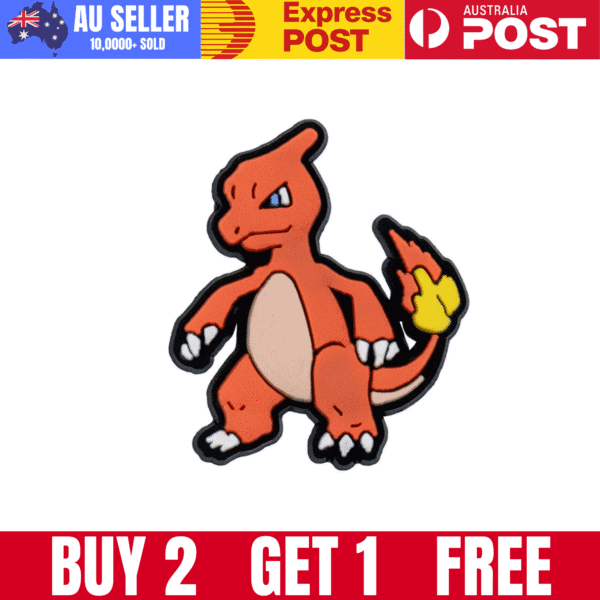 Charizard Pokémon enamel pin, collectible fire-type character accessory.