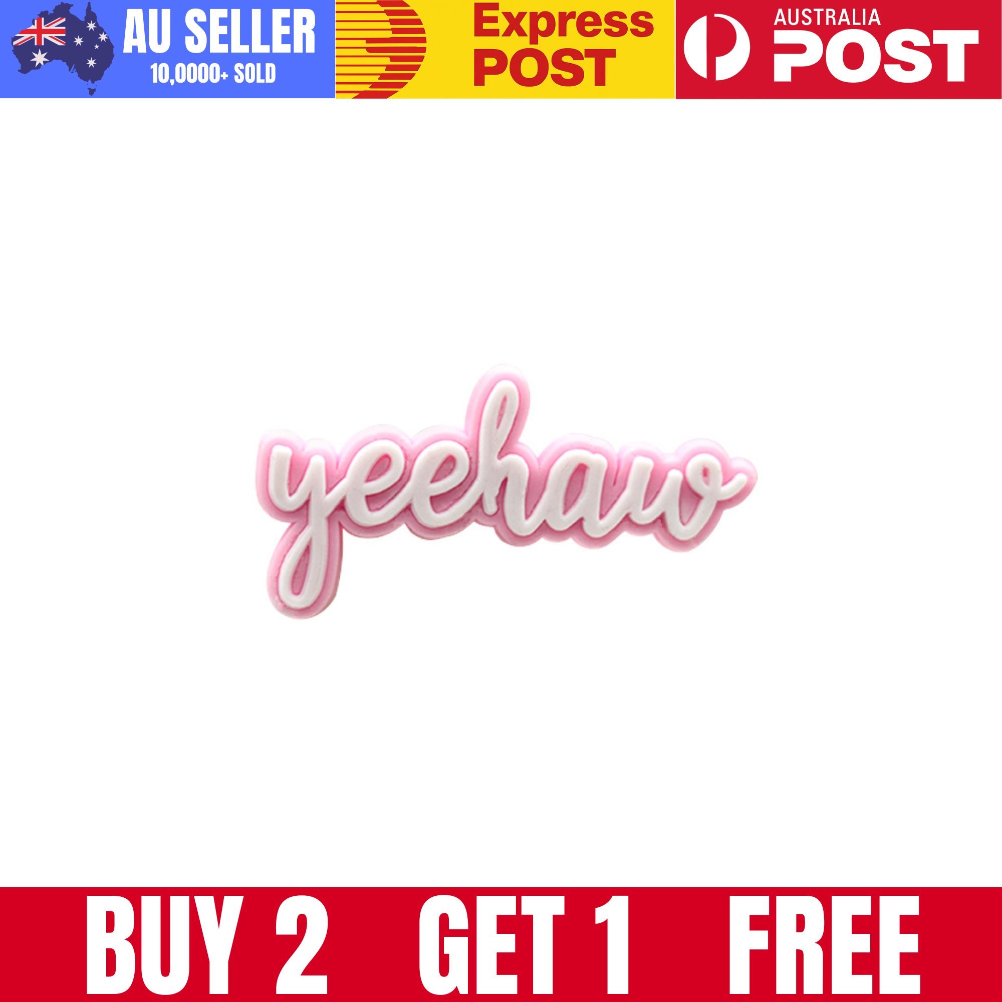 "Yeehaw pink phrase neon sign for party decor and celebrations".
