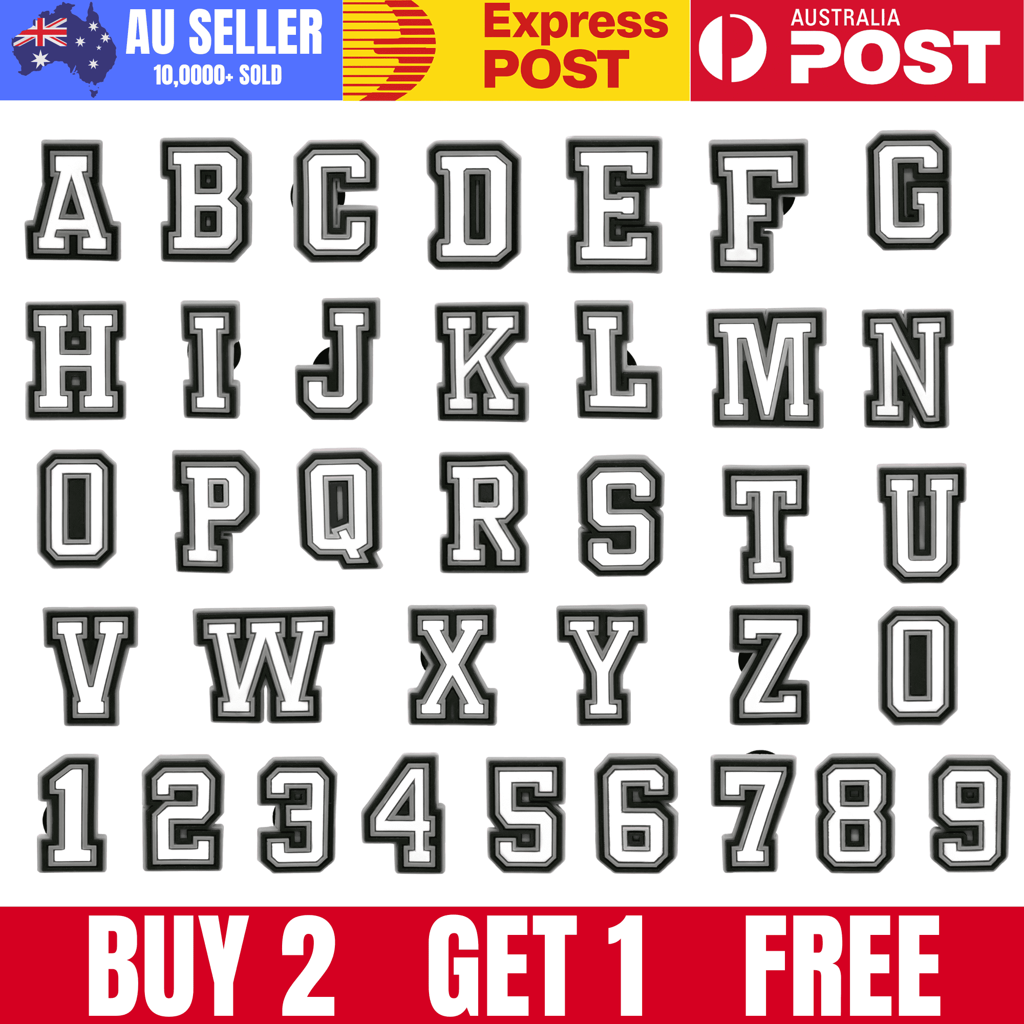 Bold letter and number stickers for custom designs and crafts. Perfect for decor, labeling, and personalized projects.