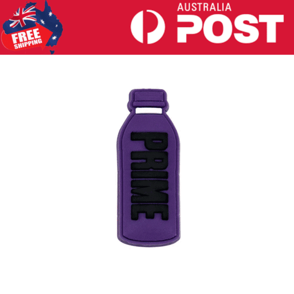 Purple silicone keychain accessory with bold "PRIME" text, perfect for sports and fan gear.