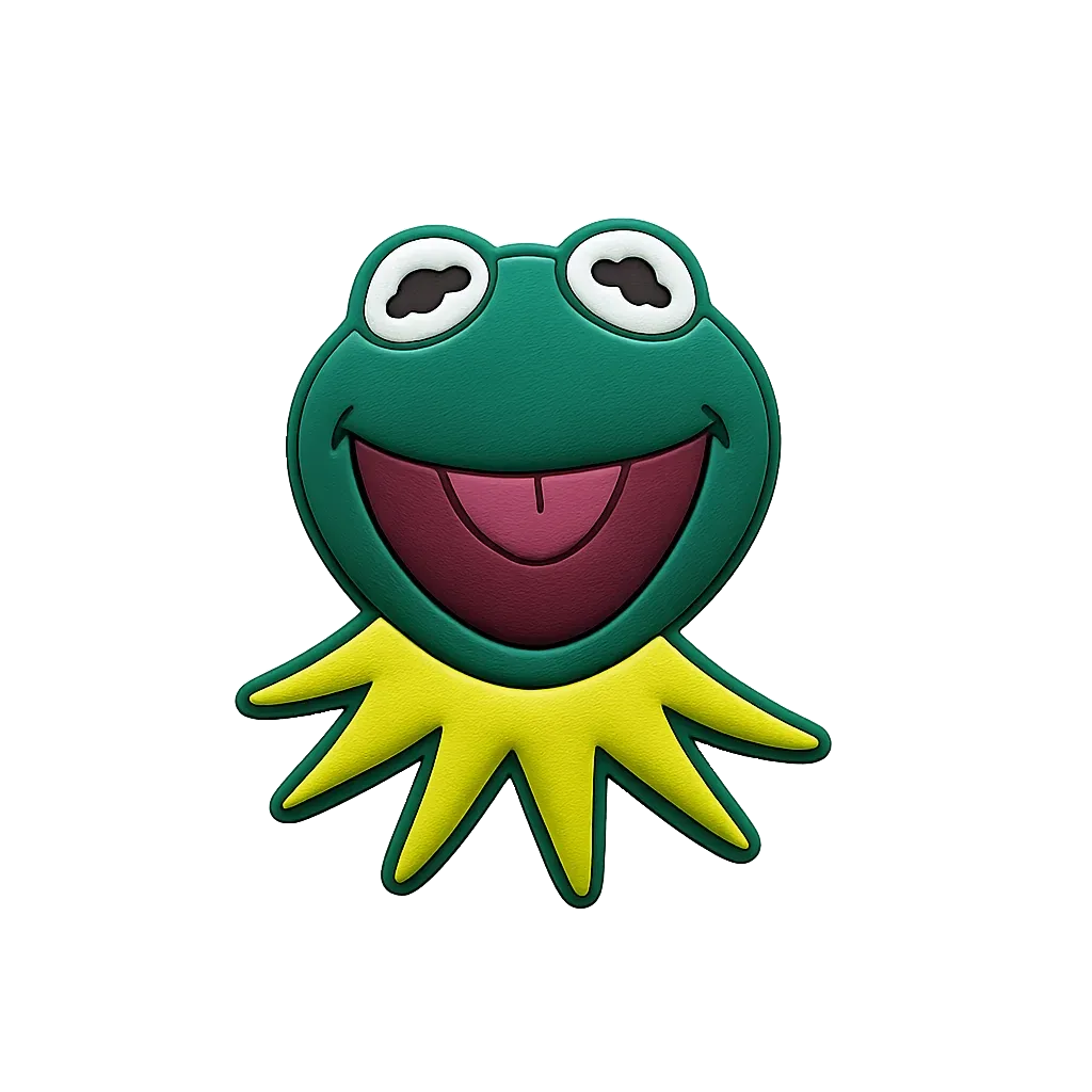 kermit the frog croc charm jibbitz shoe accessory