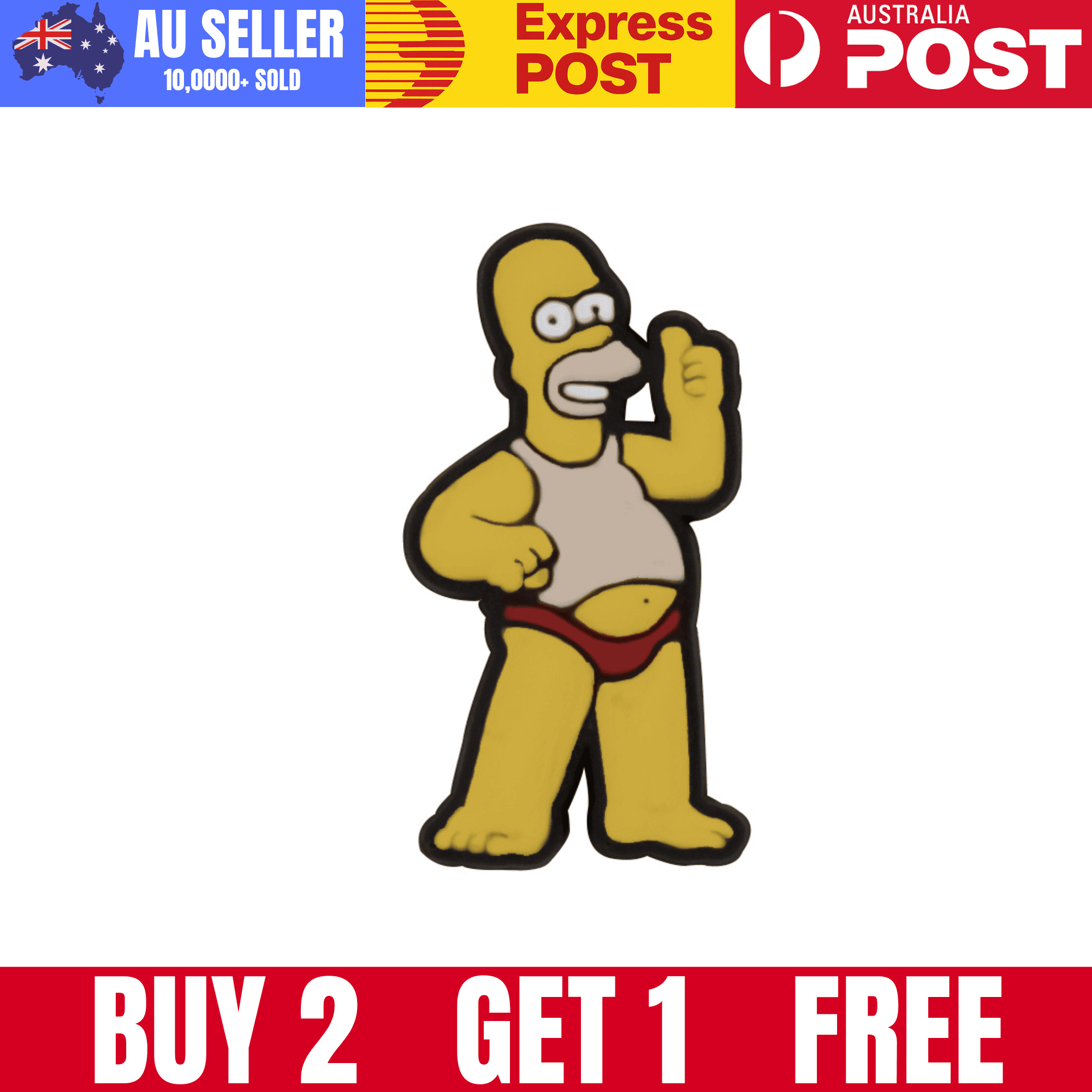 Homer simpson rubber keychain, humorous cartoon character accessory, perfect for gifts or collectibles.