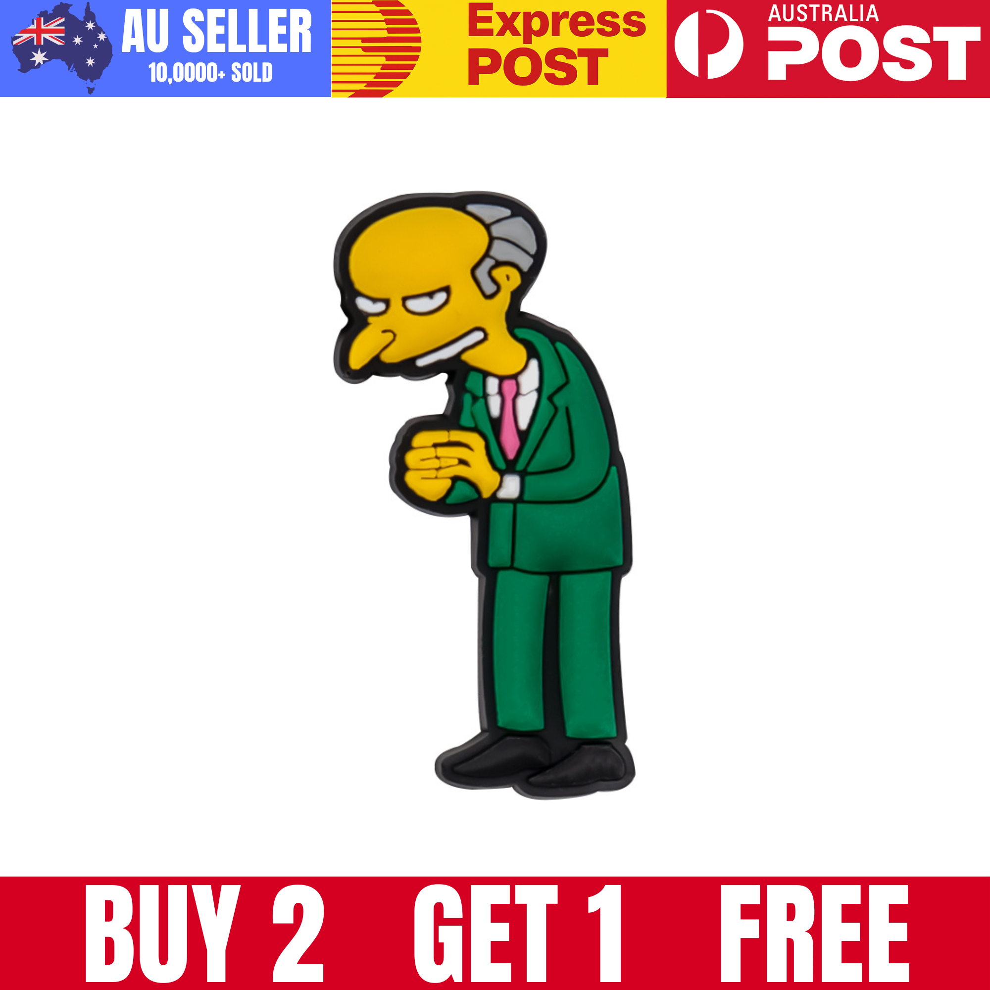 Sideshow Mr. Burns figure from The Simpsons in a green suit, iconic villain character.