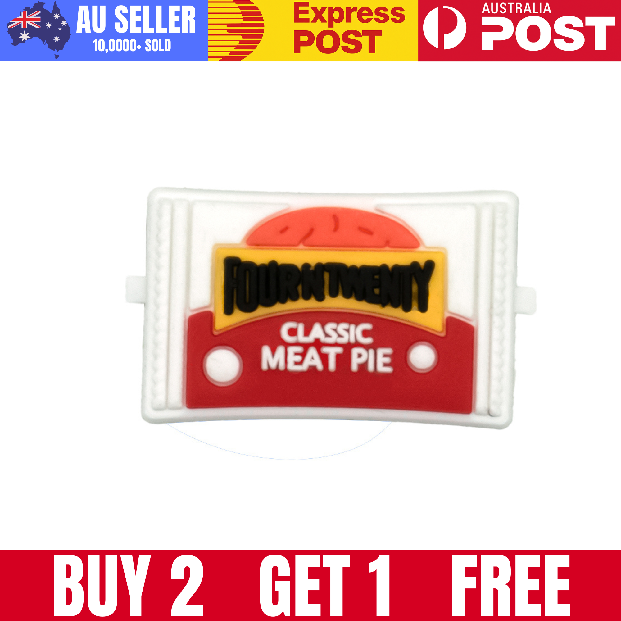 Mini floating toy in "FourTment" classic meat pie flavor, fun novelty collectible for food lovers.